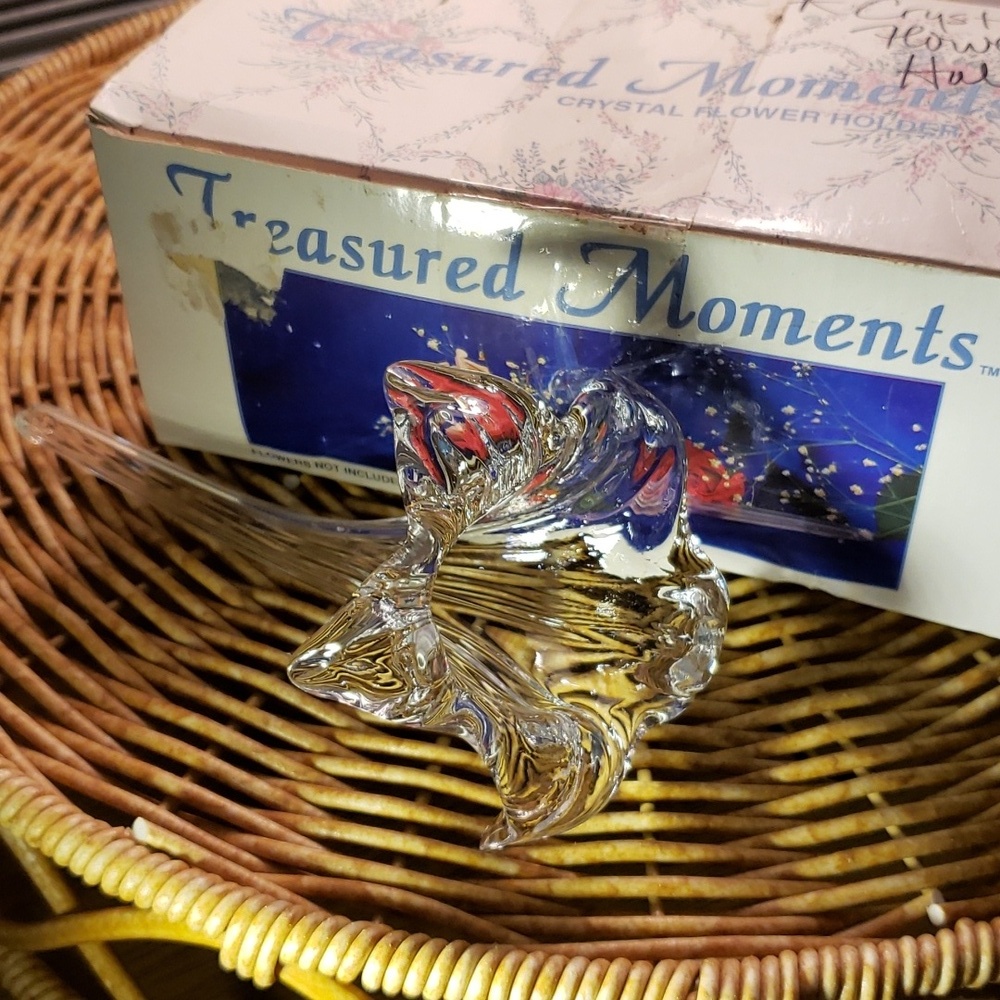 Price products vtg crystal flower holder